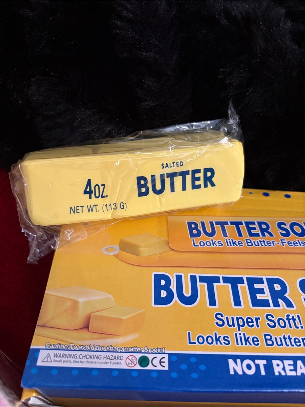 Butter Soft Kids Toy Food - Yellow Play Butter Stick